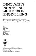 Cover of: The Fourth International Symposium of Innovative Numerical Methods in Engineering