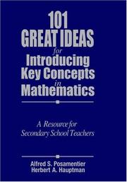 101 great ideas for introducing key concepts in mathematics : a resource for secondary school teachers