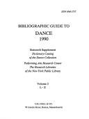 Cover of: Bibliographic Guide to Dance 1990 (Bibliographic Guide to Dance)