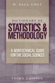 Dictionary of statistics & methodology : a nontechnical guide for the social sciences