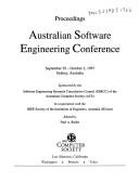 Cover of: Proceedings: Australian Software Engineering Conference : September 29-October 2, 1997, Sydney, Australia