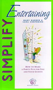 Cover of: Simplify entertaining