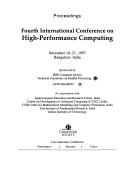 Cover of: Fourth International Conference on High Performance Computing: proceedings, December 18-21, 1997, Bangalore, India