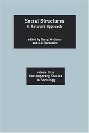 Social structures : a network approach