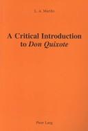 Cover of: A Critical Introduction to Don Quuixote