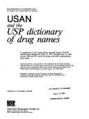 Cover of: Usan and the Usp Dictionary of Drug Names/1994/1961-1993 Cumulative List (Usp Dictionary of Usan and International Drug Names)