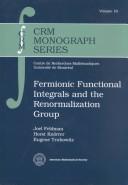 Fermionic functional integrals and the renormalization group