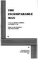 Cover of: The Incomparable Max.