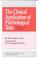 Cover of: The Clinical Application of Psychological Tests