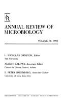 Cover of: Annual Review of Microbiology: 1994 (Annual Review of Microbiology)