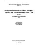 Cover of: Prehispanic Settlement Patterns in the Upper Mantaro and Tarma Drainages, Junin, Peru (Memoirs of the Museum of Anthropology, University of Michigan)