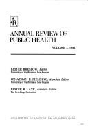 Cover of: Annual Review of Public Health | Lester Breslow