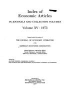 Cover of: Index of Economic Articles Volumes 1978, Vol 15