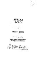 Cover of: Afrika solo by Djanet Sears