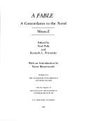 Cover of: A Fable, a concordance to the novel