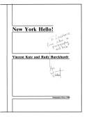 Cover of: New York, Hello! (Brownstone Chapbook Series)
