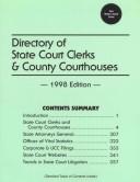 Cover of: Directory of State Court Clerks & County Courthouses, 1998 (Directory of State Court Clerks and County Courthouses)