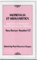 Cover of: Medievalia et Humanistica, No.17