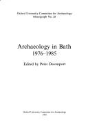 Archaeology in Bath, 1976-1985