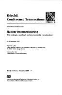 International Conference on Nuclear Decommissioning : the strategic, practical, and environmental considerations, 29-30 November 1995