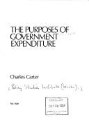 The purpose of government expenditure