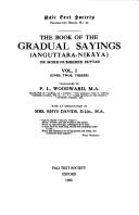 The Book of Gradual Sayings by E. M. Hare