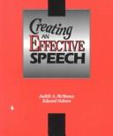 Cover of: Creating an Effective Speech