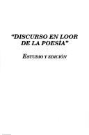 Cover of: Discurso en loor de la poesía: Estudio y edición