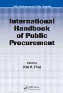 International Handbook of Public Procurement by Khi V. Thai