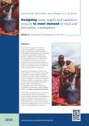 Designing water supply and sanitation projects to meet demand in rural and peri-urban communities. Book 3, Ensuring the participation of the poor