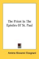 Cover of: The Priest In The Epistles Of St. Paul
