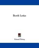 Cover of: Borth Lyrics