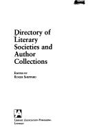 Directory of literary societies and author collections