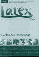 Latex 2004 : the 3rd two-day conference on synthetic emulsions, natural latex and latex based products : Hamburg, Germany, 20-21 April 2004