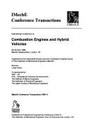 Combustion engines and hybrid vehicles : 28-30 April 1998, IMechE Headquarters, London, UK