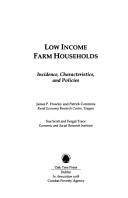 Low income farm households : incidence, characteristics and policies