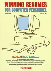 Cover of: Winning résumés for computer personnel