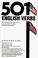 Cover of: 501 English verbs