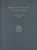 Memoirs of the American Academy in Rome. Volume XLIII/XLIV, 1998/1999