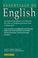 Cover of: Essentials of English