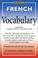 Cover of: French vocabulary