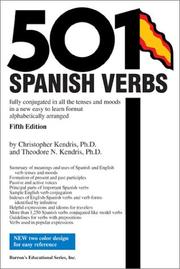 Cover of: 501 Spanish Verbs by Christopher Kendris, Theodore Kendris