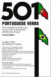 Cover of: 501 Portuguese verbs: fully conjugated in all the tenses, in a new easy-to-learn format, alphabetically arranged