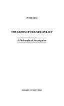 The limits of housing policy : a philosophical investigation