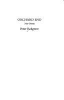 Orchard end : new poems