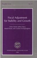 Cover of: Fiscal Adjustment for Stability and Growth (Pamphlet)