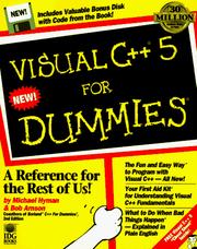 Cover of: Visual C++ 5 for dummies
