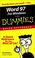 Cover of: Word 97 for Windows for Dummies Quick Reference