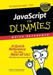 Cover of: JavaScript for dummies quick reference