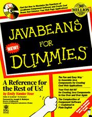Cover of: Javabeans for dummies